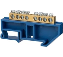 Шина TDM ELECTRIC "N" нулевая, с изолятором, на DIN-рейку, 8x12мм, стойка бол. 8 групп, SQ0801-0031