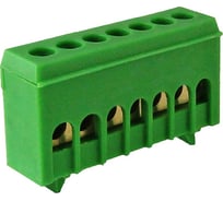 Шина TDM "N" нулевая, в изоляторе, на DIN-рейку, 6x9мм, 7 групп, SQ0801-0082