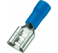 Разъем Партнер клемма ножевая, розетка, 2,5x4,8мм, синяя 90шт ФАС PAR 00015012 90