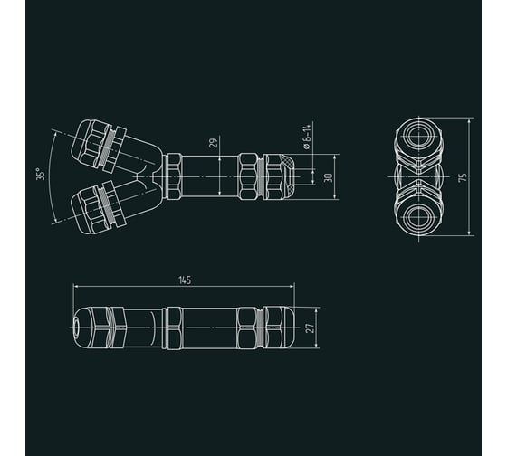 Кабельный коннектор FORTISFLEX ffc-34/3р-ip68 89685