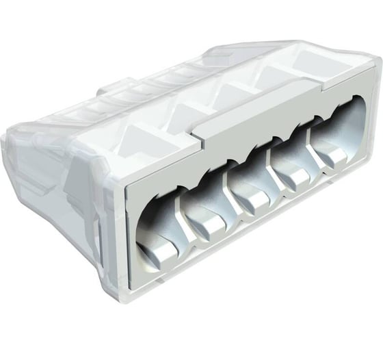 Клемма OBO Bettermann OBO пружинная 5x2,5 мм2 упаковка 2 шт, серая, 2273-205 2054542 1