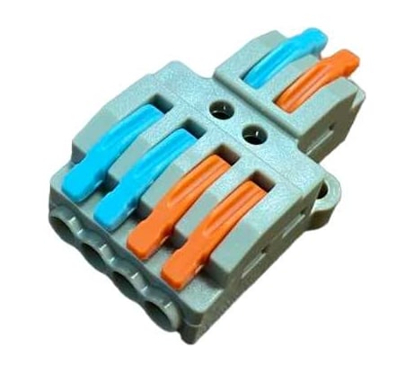 Разветвительная клемма Econ 2-4p-g2 0,08- 2,5(4) мм², арт.С0242 (5 шт в упак) С0242