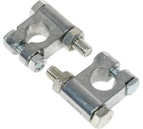 Клемма акб Nord-Yada цинк 2шт болт и гайка 10мм тм nord yada 909356