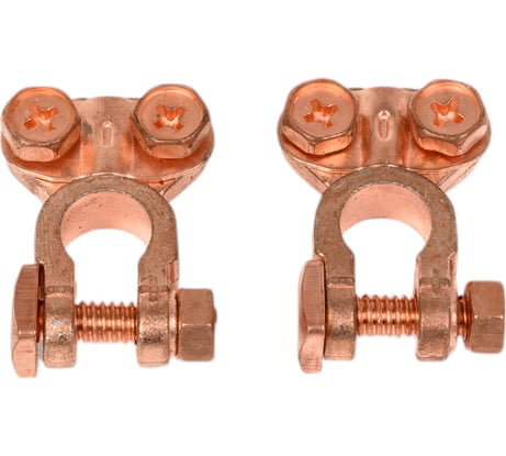 Клемма акб Nord-Yada латунь 2шт прижимная планка до 50мм asia type 3 тм nord yada 909346