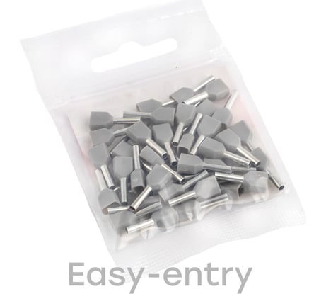 Штыревой втулочный изолированный наконечник EKF НШвИ(2) 0,75-8 50 шт PROxima nhvi2-0,75-8