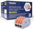 Клемма строительно-монтажная TOKOV ELECTRIC СМК 222-413 PCT-213 3-проводная с рычагом TKE-PCT-213/C100 1