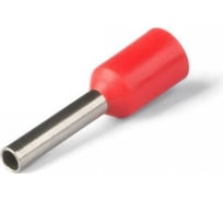 Наконечник Промрукав Ншви сечение 1,0 мм², длина 8 мм, красные 100шт. PR08.7558