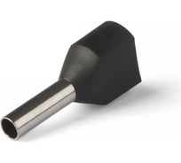 Наконечник Промрукав Ншви(2) сечение 1,5 мм², длина 8 мм, черные 100шт. PR08.10424