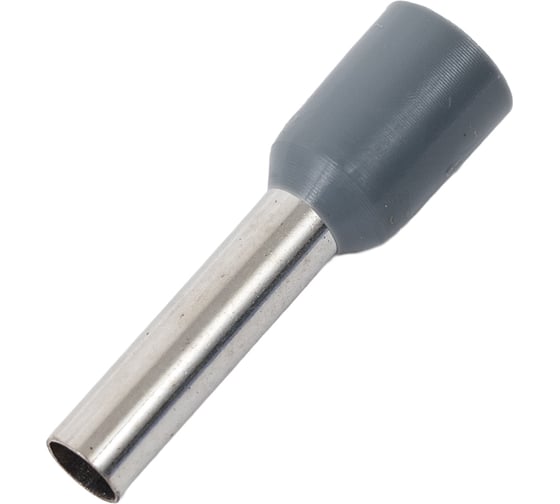 Наконечник Промрукав Ншви сечение 4,0 мм², длина 12 мм, серые 100шт. PR08.7567 1