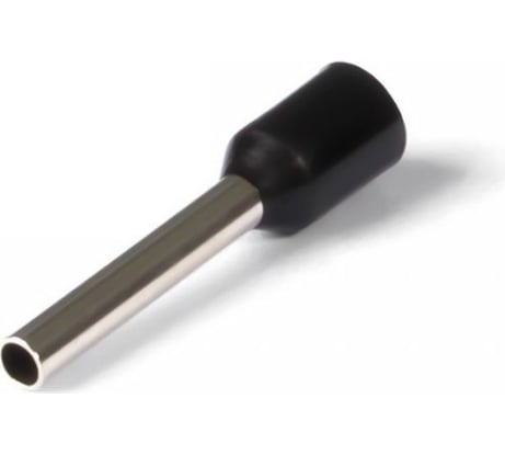 Наконечник Промрукав Ншви сечение 1,5 мм², длина 8 мм, черные 100шт. PR08.7560