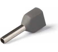 Наконечник Промрукав Ншви(2) сечение 0,75 мм², длина 8 мм, серые 100шт. PR08.10420