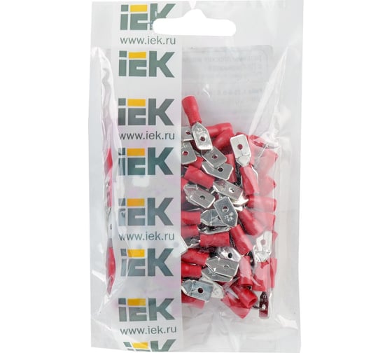 Разъем IEK рпип 1,25-6-0,8 плоский (100шт/упак) URP10-D15-D17-6