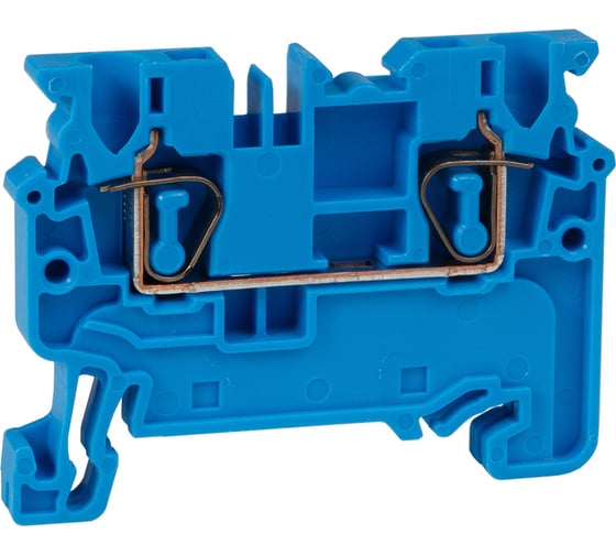 Клемма проходная пружинная КЭАЗ OptiClip CX-2.5-I-BU-24A-(0.2-2.5) син. 289712 1