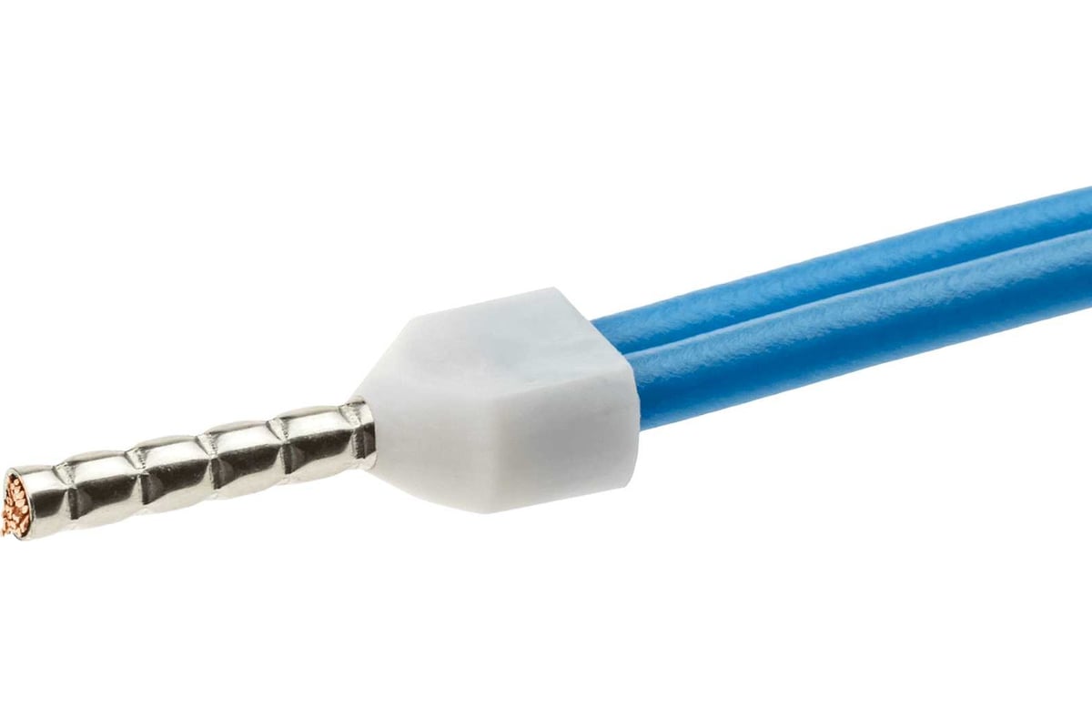 Наконечник-гильза двойной с изолированным фланцем duwi 0,5-2,5мм-0,5 ...