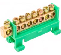 Шина ЭРА NO222791 PE Земля, в изоляторе, типа стойка ШНИ, 6х9-8-Д-Зеленый, 5, Б0044128