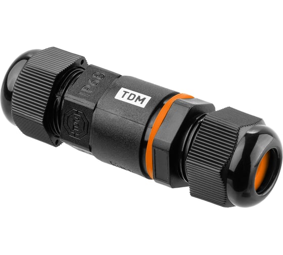 Кабельный коннектор TDM I-образный (клеммник 3PIN) IP68 SQ0589-0401