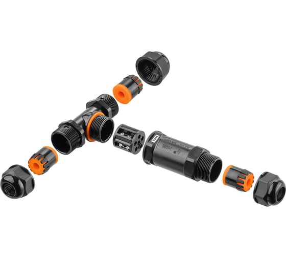 Кабельный коннектор TDM ELECTRIC Т-образный (клеммник 3PIN) IP68 SQ0589-0403