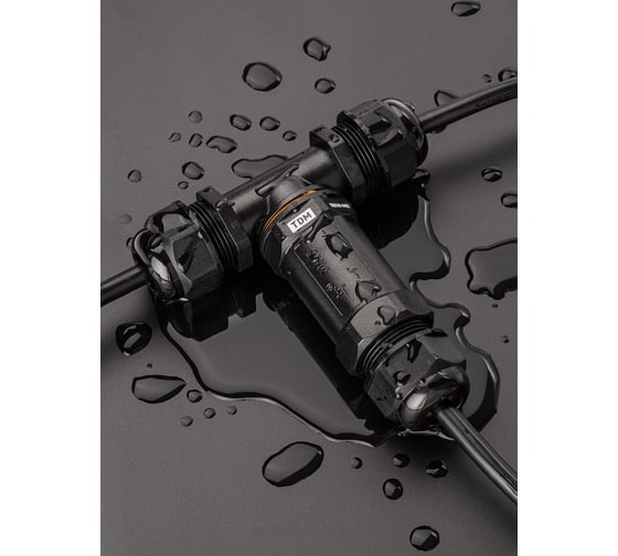 Кабельный коннектор TDM ELECTRIC Т-образный (клеммник 3PIN) IP68 SQ0589-0403