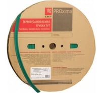 Термоусаживаемая трубка EKF ТУТ, 2/1, зелёная, рулон 200 метров PROxima tut-2-j 16046520