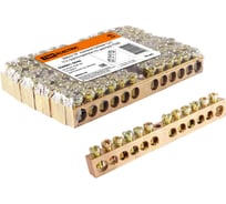 Шина TDM ELECTRIC N нулевая 6х9мм 12/1 12 групп/крепеж по центру SQ0801-0040