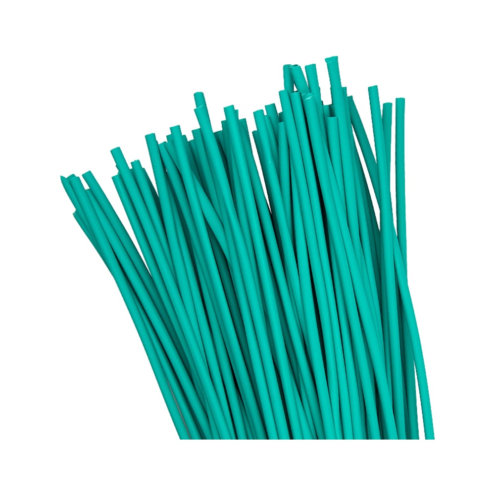 Термоусаживаемая трубка EKF PROxima ТУТ нг 6/3 зеленая, в отрезках по ...