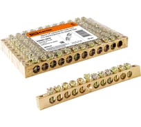 Шина TDM ELECTRIC N нулевая 8x12мм 12/2 12 групп/крепеж по краям SQ0801-0070