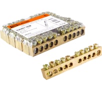 Шина TDM ELECTRIC N нулевая 6х9мм 10/1 10 групп/крепеж по центру SQ0801-0038