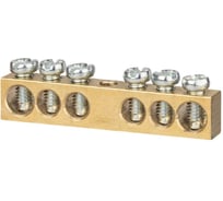Шина TDM ELECTRIC N нулевая 6х9мм 6/1 6 групп/крепеж по центру SQ0801-0037