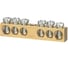 Шина TDM ELECTRIC N нулевая 6х9мм 6/1 6 групп/крепеж по центру SQ0801-0037 1