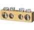 Шина TDM ELECTRIC N нулевая 8х12мм 4/1 4 группы/крепеж по центру SQ0801-0047 1