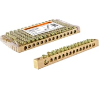 Шина TDM ELECTRIC N нулевая 8x12мм 14/2 14 групп/крепеж по краям SQ0801-0005