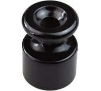 Изолятор ролик Росдюбель открытой проводки, черный, 100 шт 15-1530