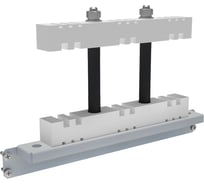 Шинодержатель EKF 3Р, стационарный, для горизонтальных шин, 5/10мм, AVERES SQ ABSF3P