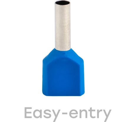 Штыревой втулочный изолированный наконечник EKF PROxima НШвИ(2) 2,5-10 50 шт. nhvi2-2.5-10