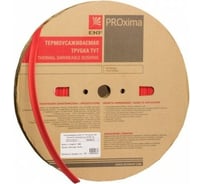 Термоусаживаемая трубка EKF ТУТ 10/5 красная рулон PROxima tut-10-r