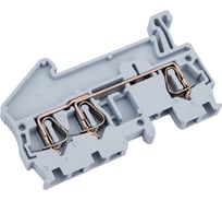 Колодка EKF клеммная, самозажимная, JXB-ST-2.5, 31А, 3 вывода, серая 45 шт PROxima plc-jxb-st-2.5-3