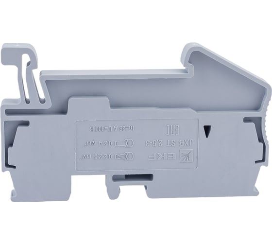 Колодка EKF клеммная, самозажимная, JXB-ST-2.5, 31А, 3 вывода, серая 45 шт PROxima plc-jxb-st-2.5-3