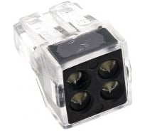 Строительно-монтажная клемма EKF СМК 773-104, 4 отверстия, 1,0-2,5мм2, 4 шт, PROxima plc-smk-104r