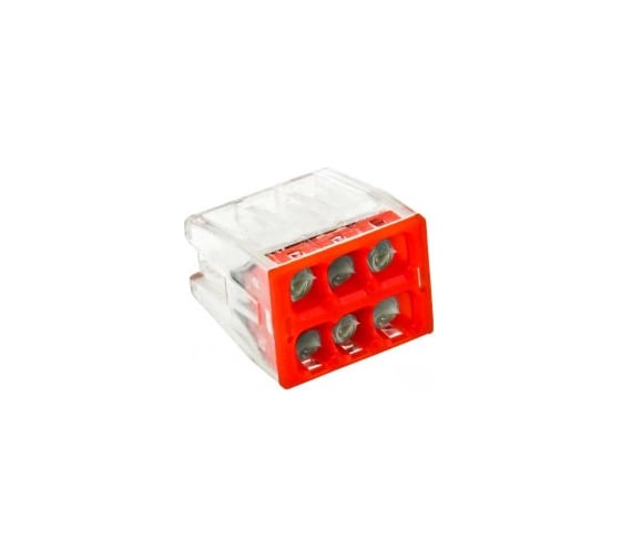Клемма EKF СМК 2273-246, с пастой, 6 отверстий, 0,5-2.5мм2, 4шт, PROxima plc-smk-2273-246r