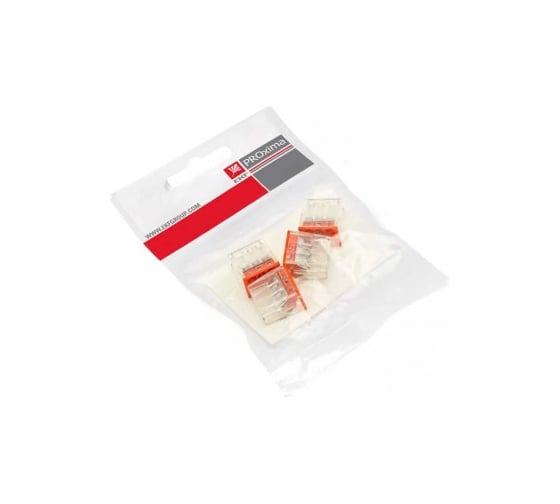 Клемма EKF СМК 2273-246, с пастой, 6 отверстий, 0,5-2.5мм2, 4шт, PROxima plc-smk-2273-246r