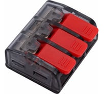 Клемма EKF СМК 221-413, 3 отверстия, 0.2-4.0мм2, 100шт, PROxima SQ plc-smk-221-413