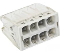 Клемма EKF СМК 2273-248, с пастой, 8 отверстий, 0,5-2.5мм2, 4 шт, PROxima plc-smk-2273-248r