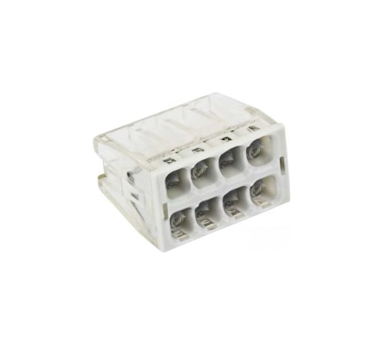 Клемма EKF СМК 2273-248, с пастой, 8 отверстий, 0,5-2.5мм2, 4 шт, PROxima plc-smk-2273-248r 1