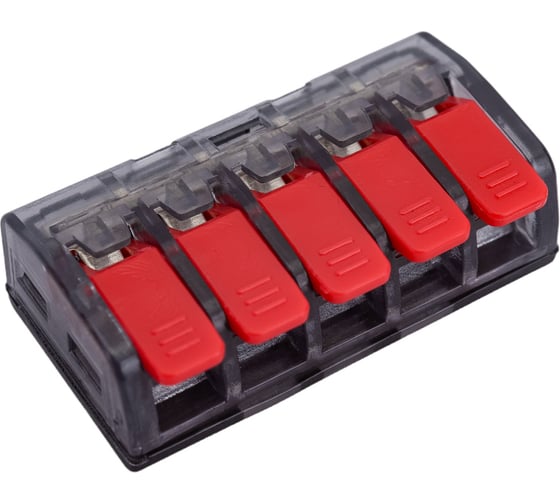 Клемма EKF СМК 221-415, 5 отверстий, 0.2-4.0мм2, 50шт, PROxima SQ plc-smk-221-415