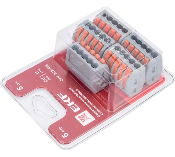 Клемма EKF СМК 222-415 блистер 5шт plc-smk-415b