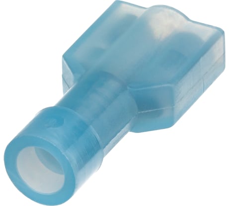 Плоский виброустойчивый разъем duwi,, РпИм 2.5-6.3 (мама), 2.5мм², термоусадка, синий, 10шт, 26496 9