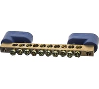 Нулевая поворотная шина на 2-х угловых изоляторах Светозар максимальный ток 100 А 5.2 мм 10 полюсов 49809-10