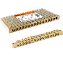Шина TDM ELECTRIC N нулевая 8x12мм 16/2 16 групп/крепеж по краям SQ0801-0071