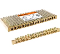 Шина TDM ELECTRIC N нулевая 8x12мм 18/2 18 групп/крепеж по краям SQ0801-0072
