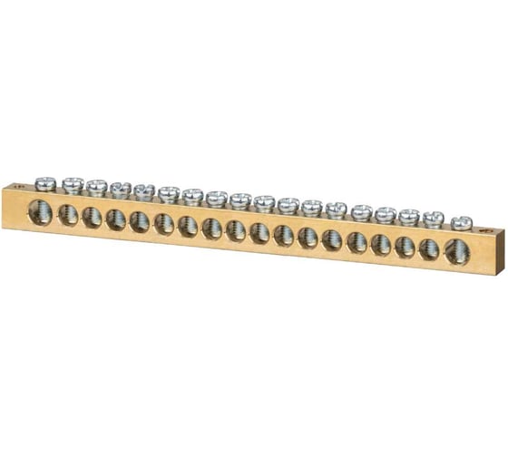 Шина TDM ELECTRIC N нулевая 8x12мм 18/2 18 групп/крепеж по краям SQ0801-0072